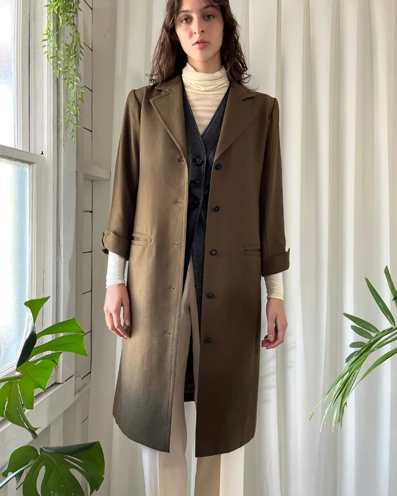 80s YSL Olive Wool Jacket | M