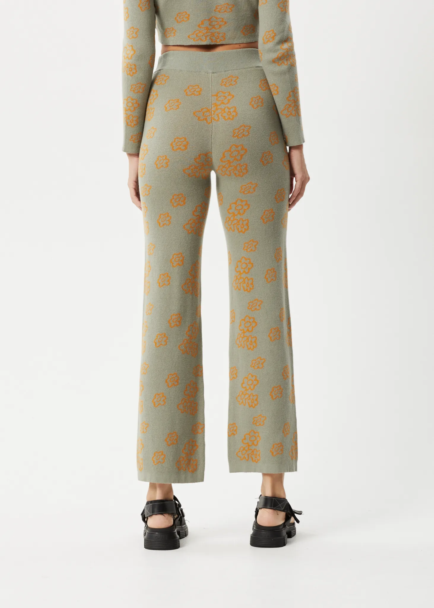 AFENDS Womens Clara - Knit Pants - Olive