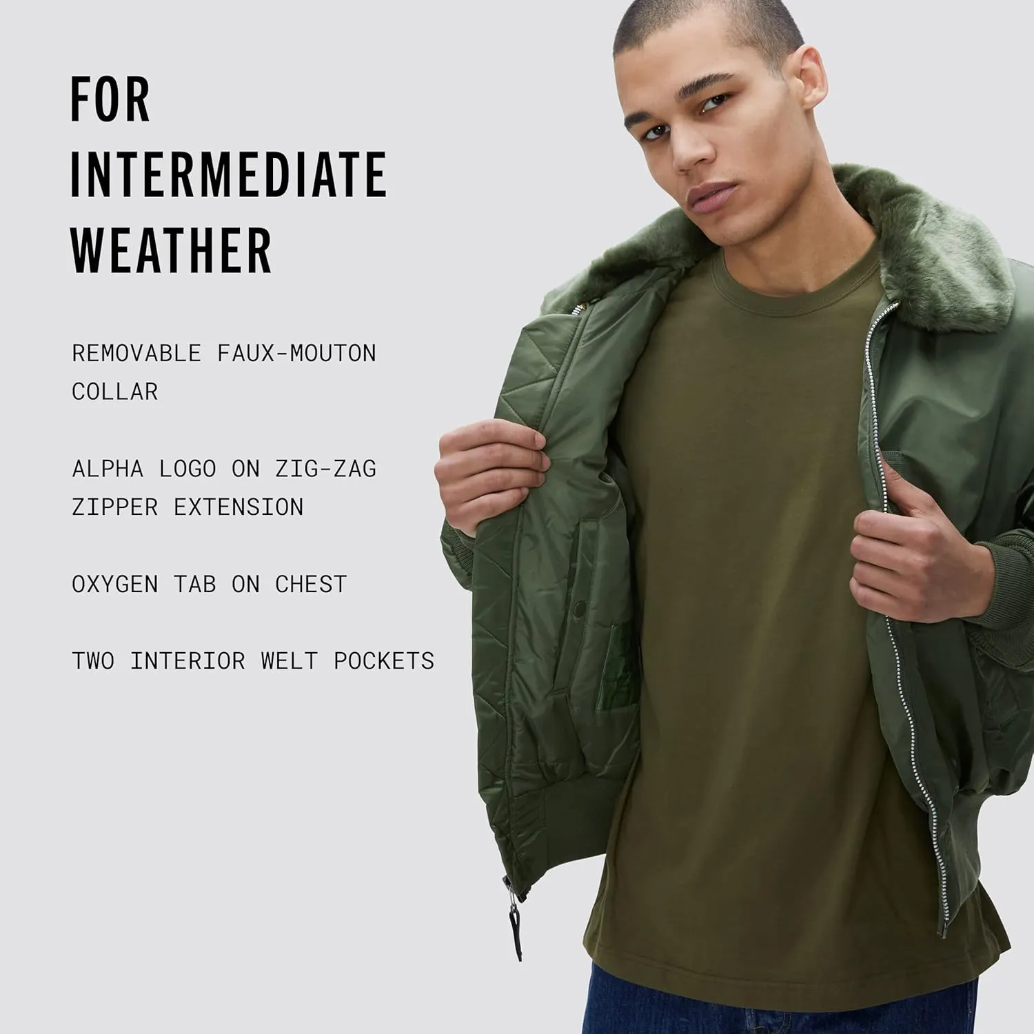 Alpha Industries Men's B-15 Flight Jacket
