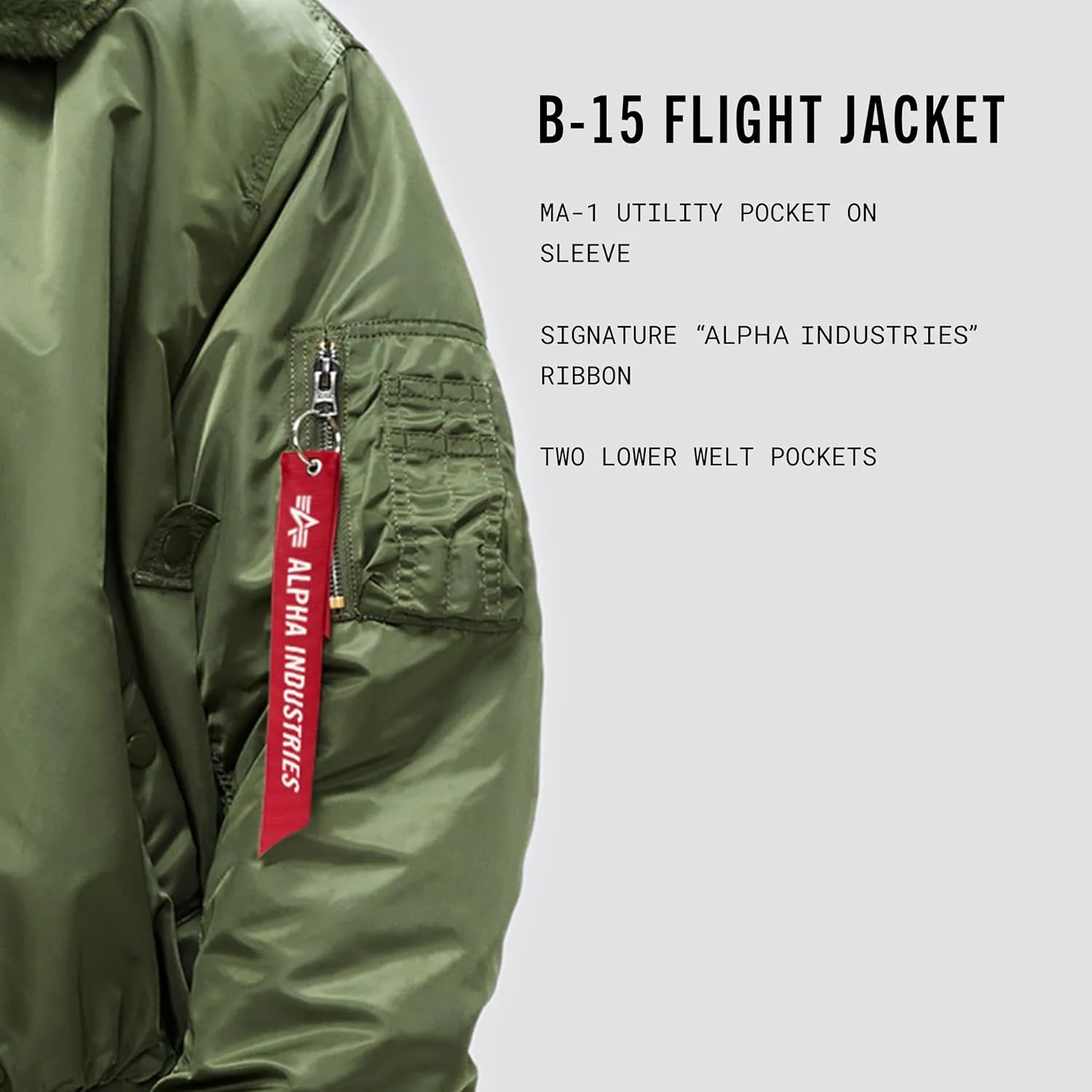 Alpha Industries Men's B-15 Flight Jacket