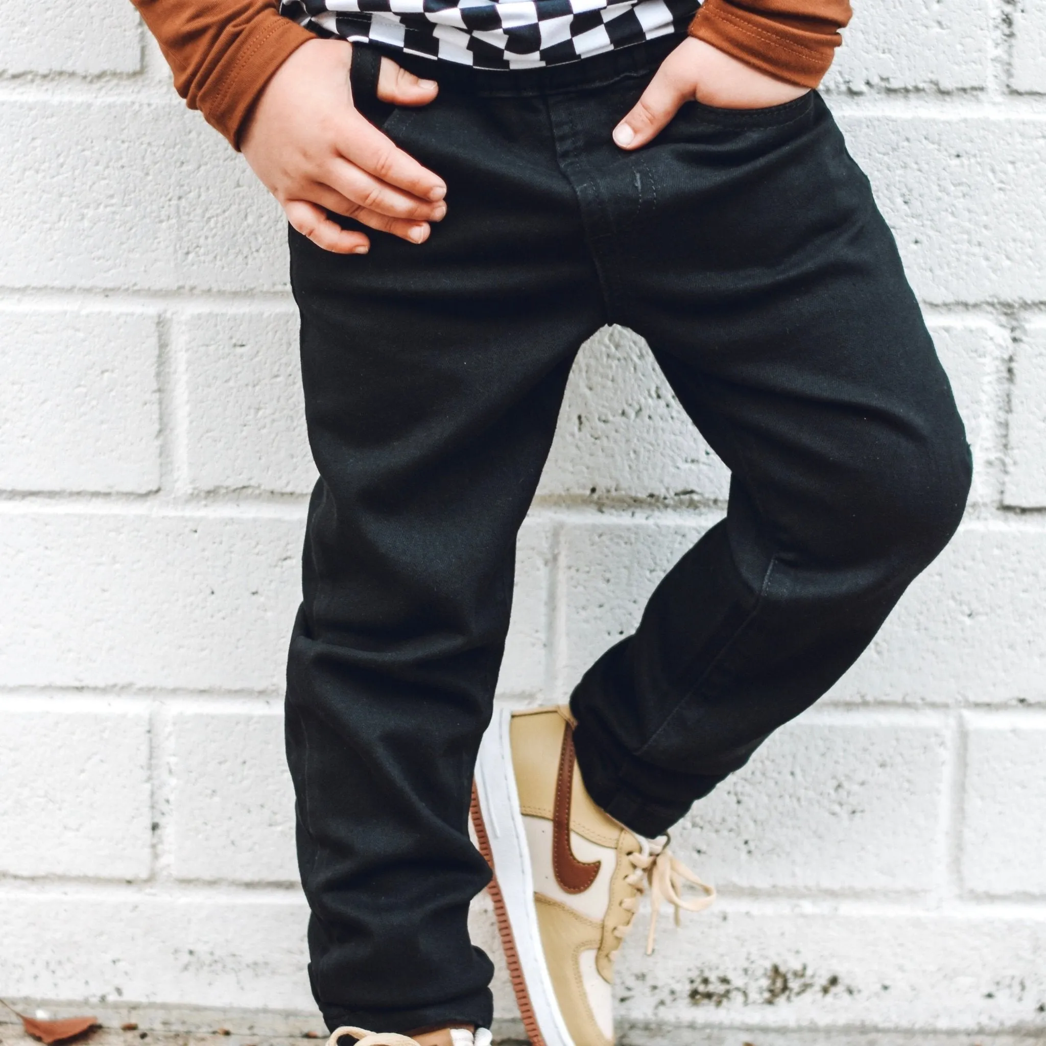 Black Denim Pants