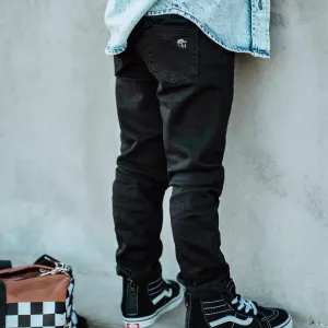 Black Denim Pants
