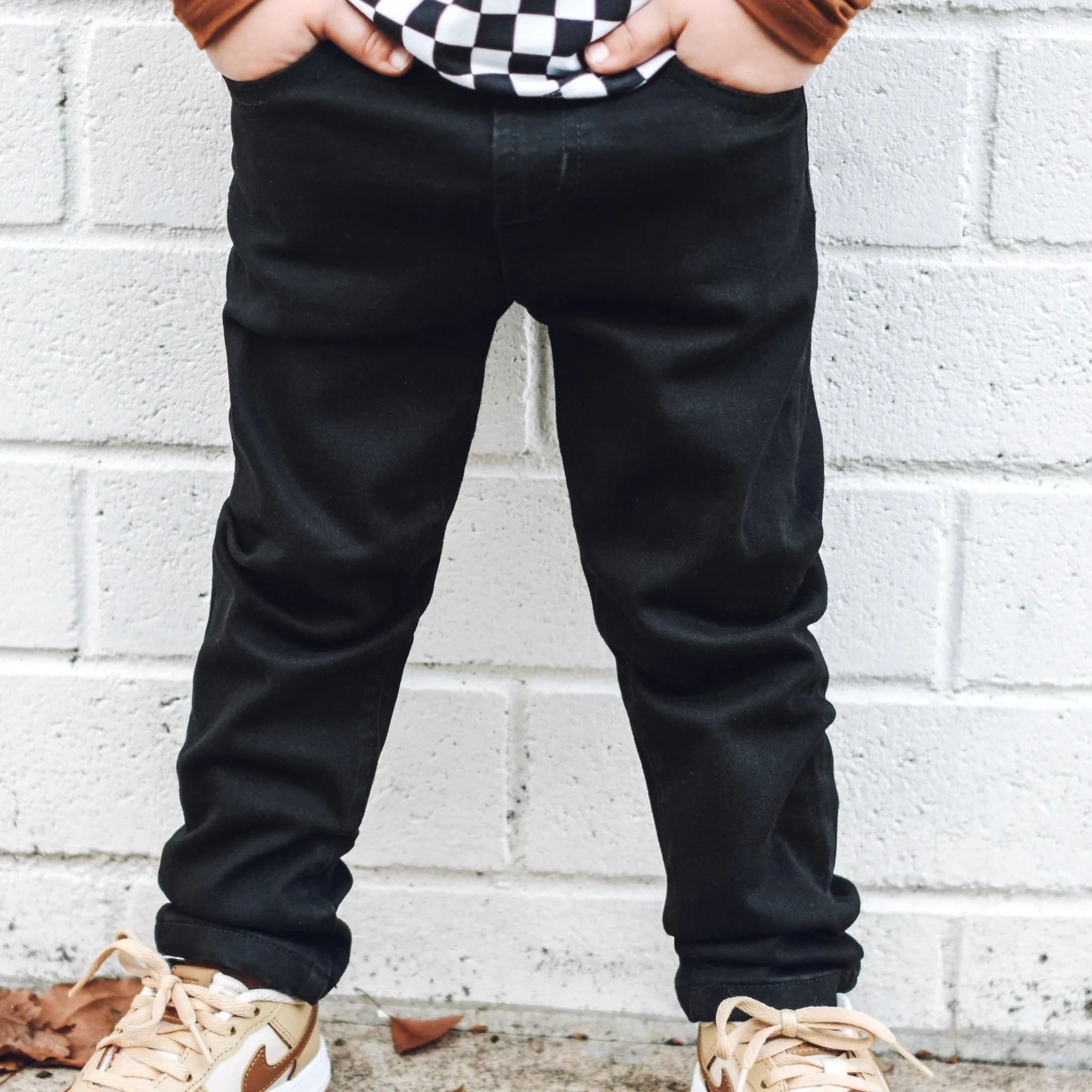 Black Denim Pants