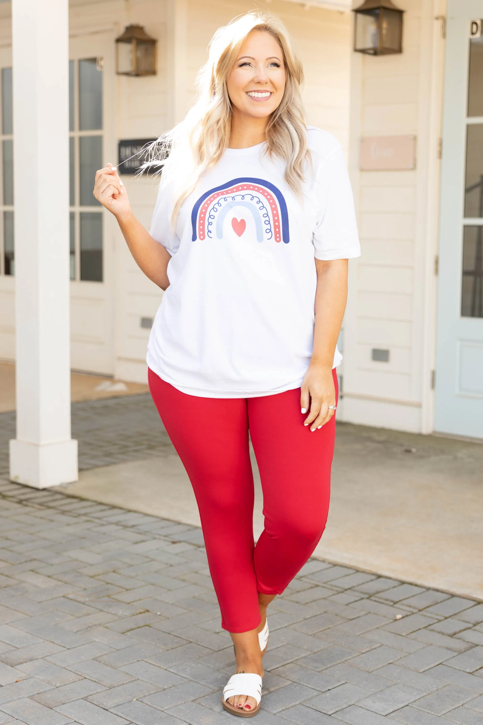 Business Lady Pants, Red