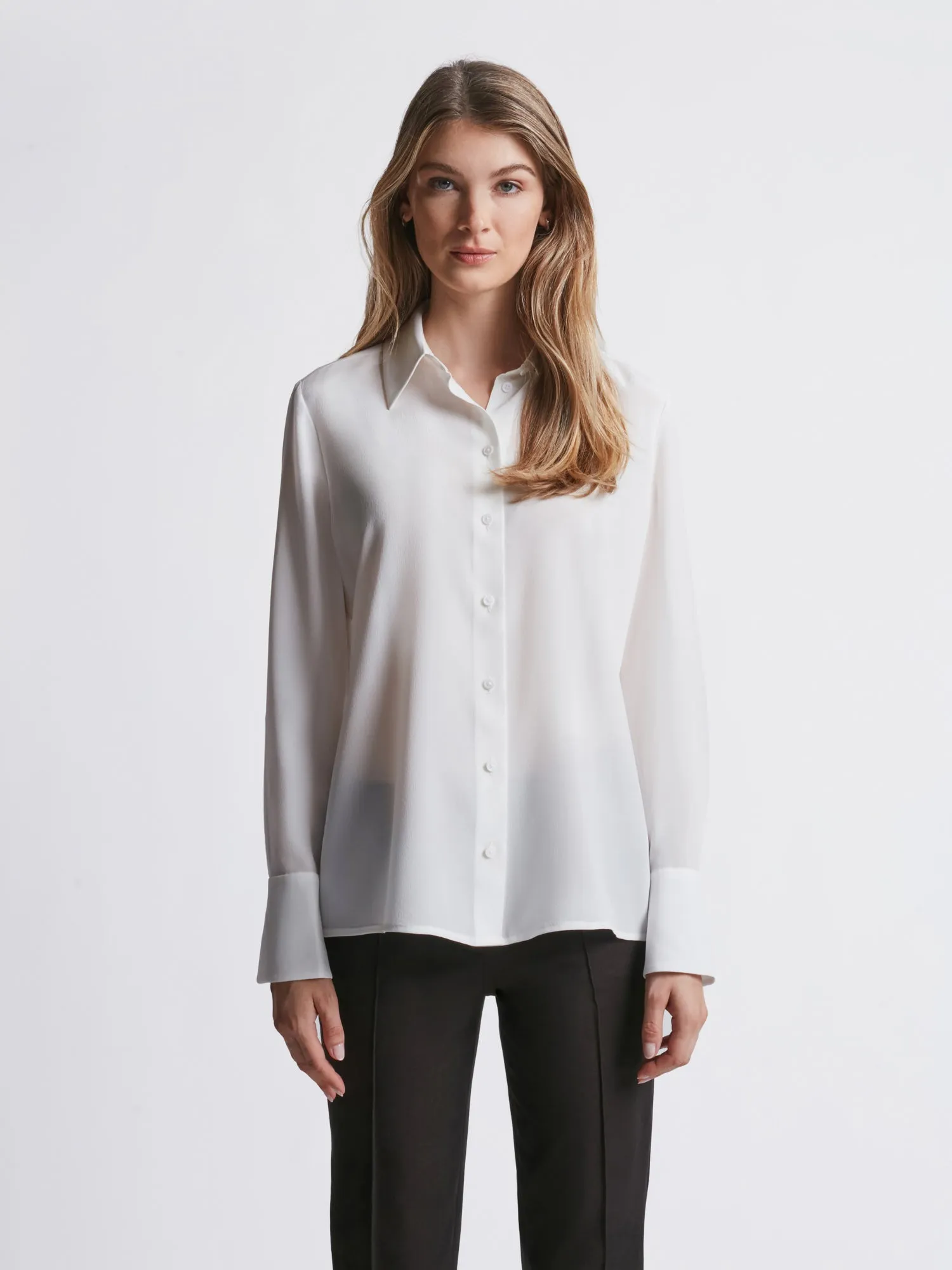 Classic silk blouse