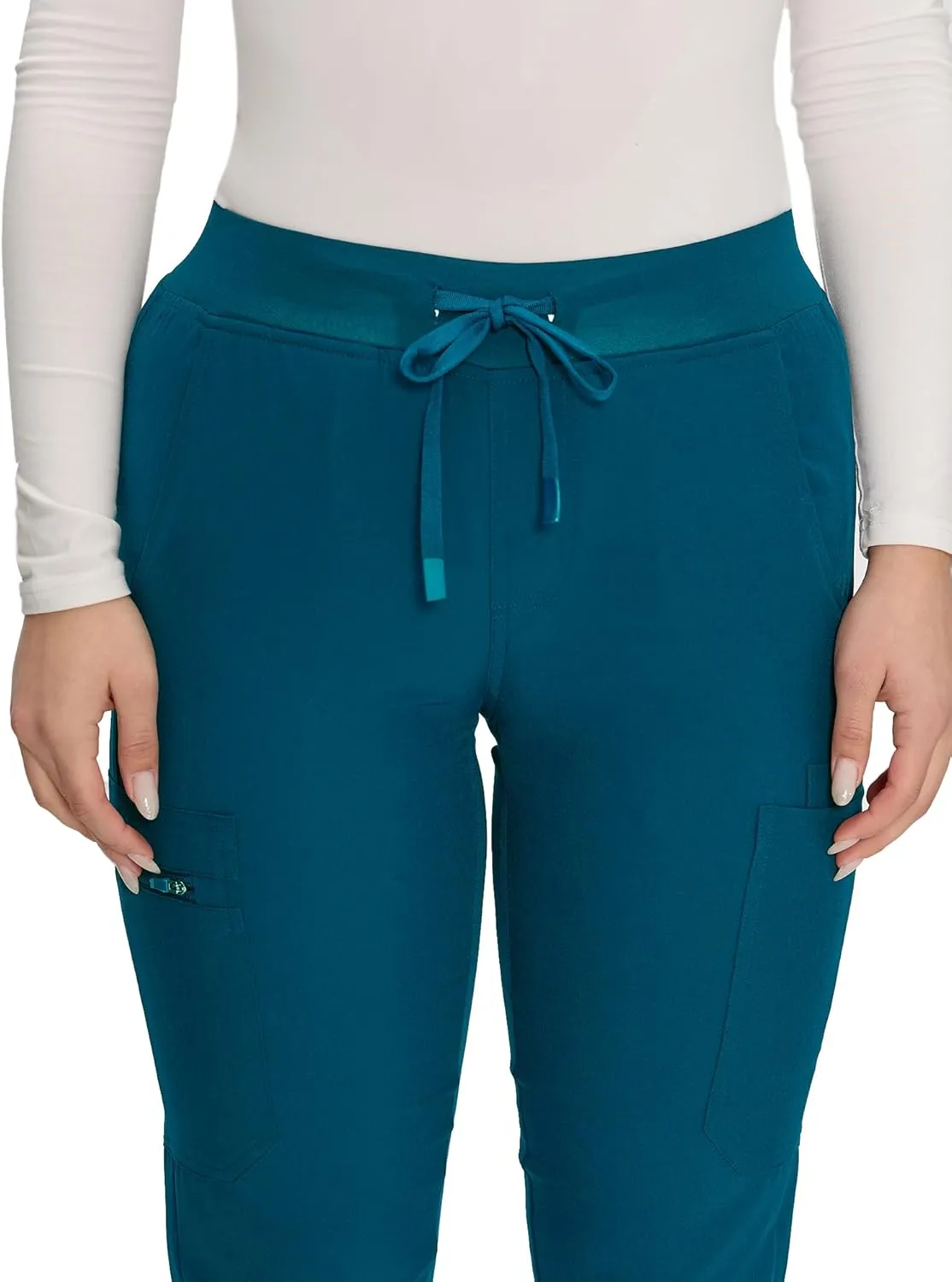 COZYFIT Scrub Pants for Women - Cargo Pants Scrubs with 7 Pockets,Soft Stretch