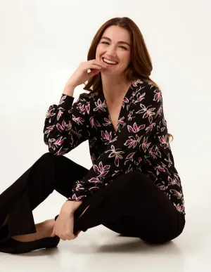 Deep Hem Wrap Top