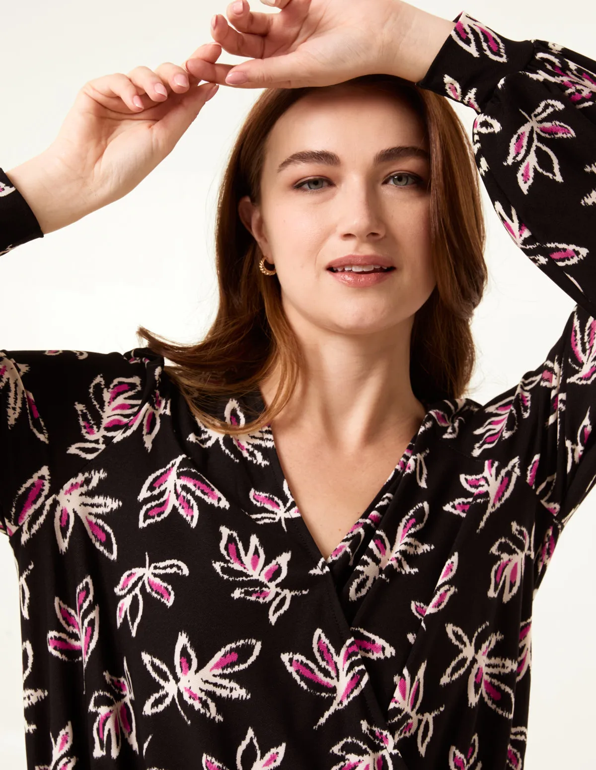 Deep Hem Wrap Top
