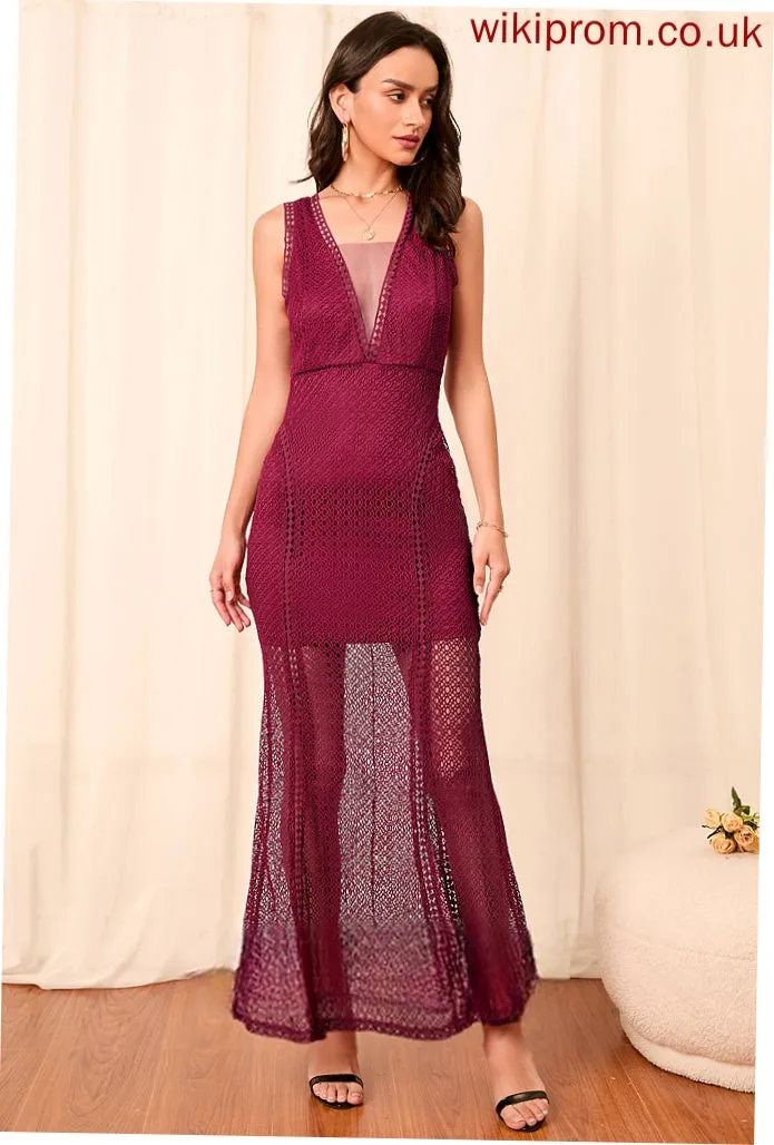 Elegant Noemi Lace V-Neck Dresses Club Dresses Bodycon Maxi Sleeveless