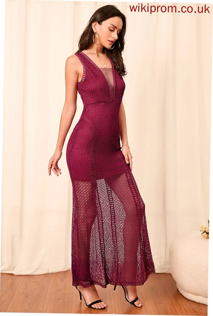 Elegant Noemi Lace V-Neck Dresses Club Dresses Bodycon Maxi Sleeveless