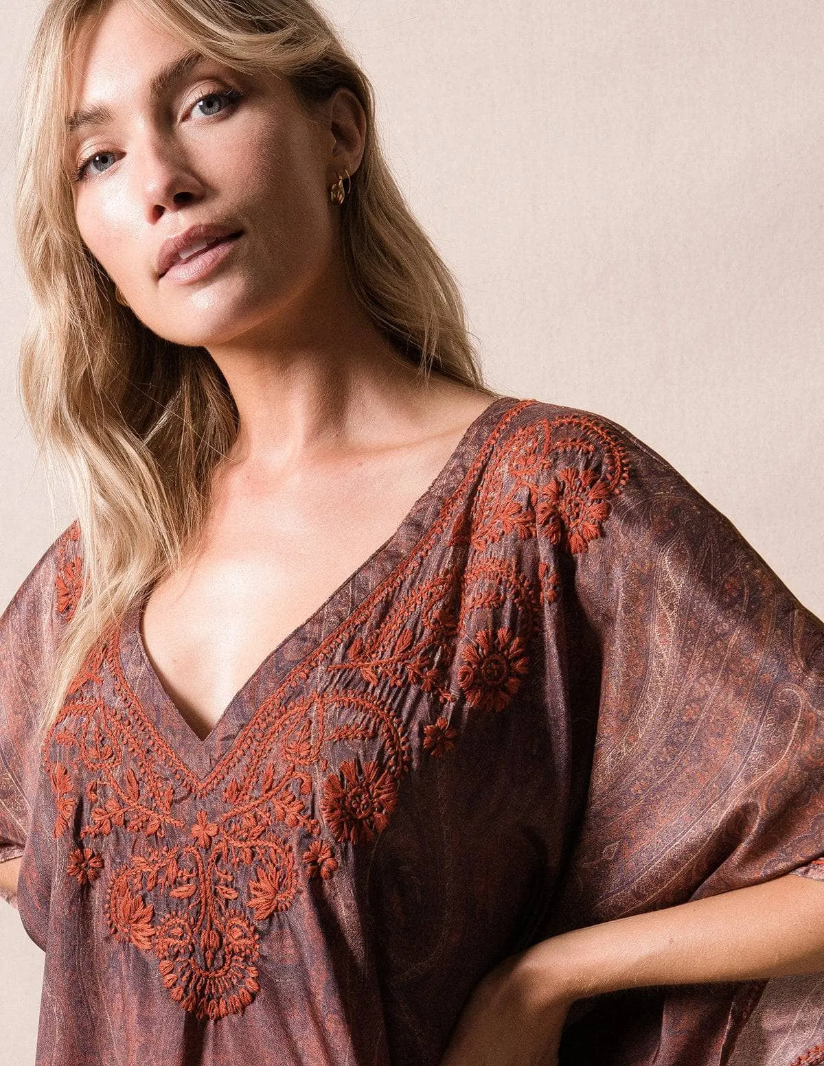 Fair Trade Flowy Tunic - Amber