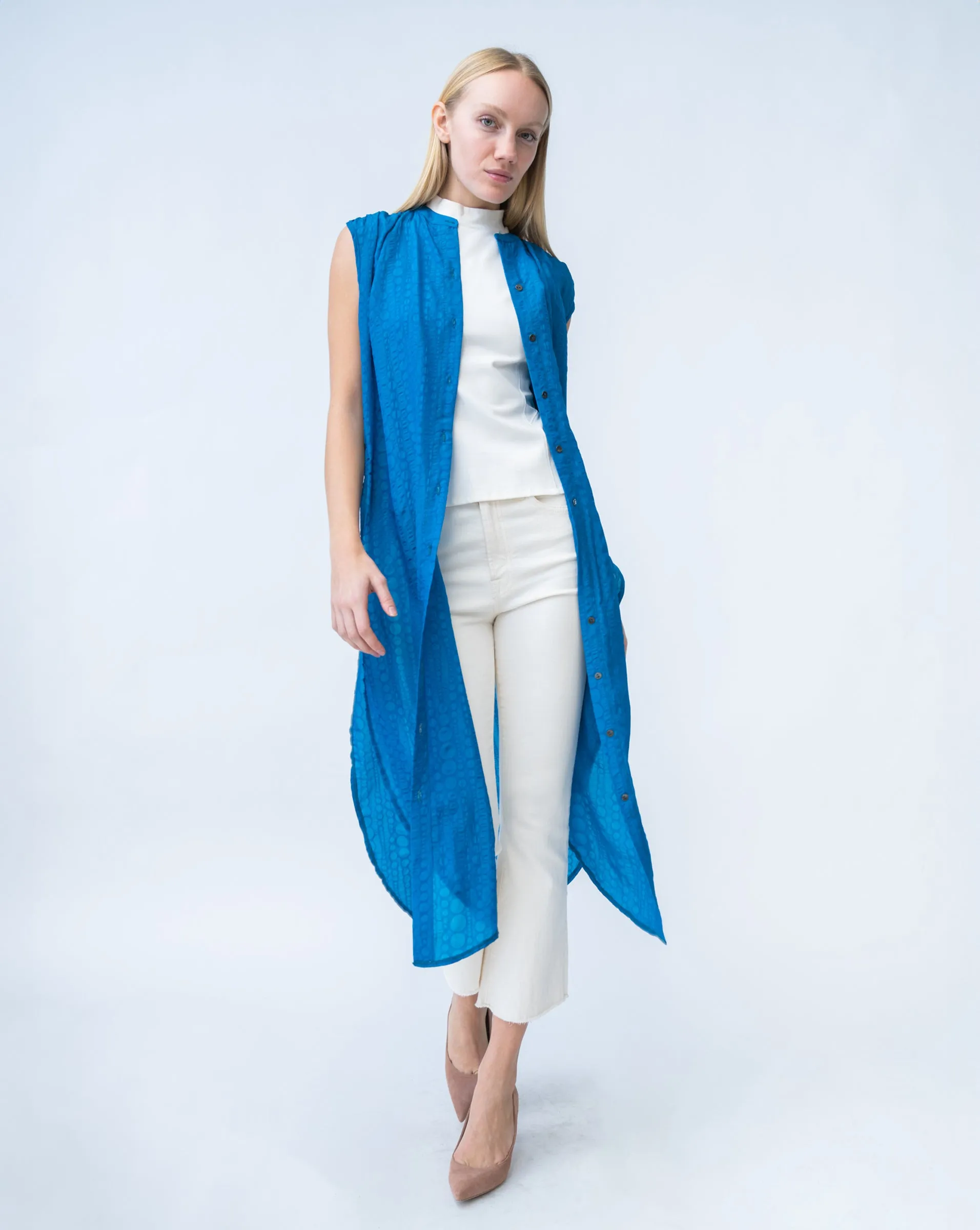 FINAL SALE - Longline Ring-Back Tunic Top