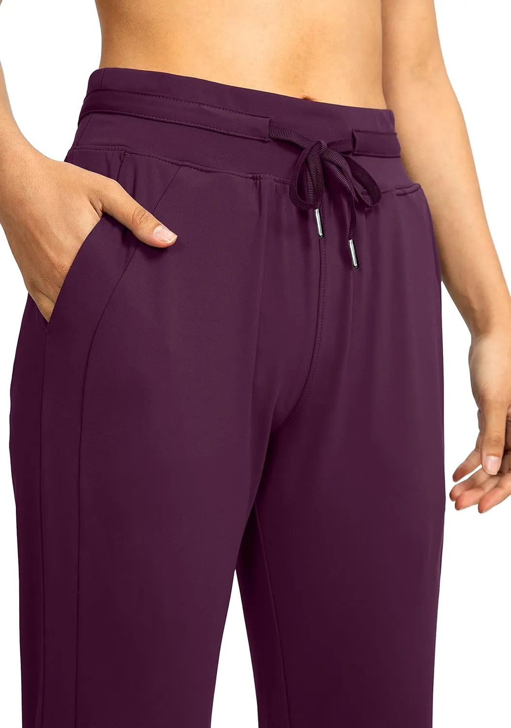 G Gradual Women's Joggers Pants with Zipper Pockets High Waisted Athletic Tapered Sweatpants for Women Workout Lounge
