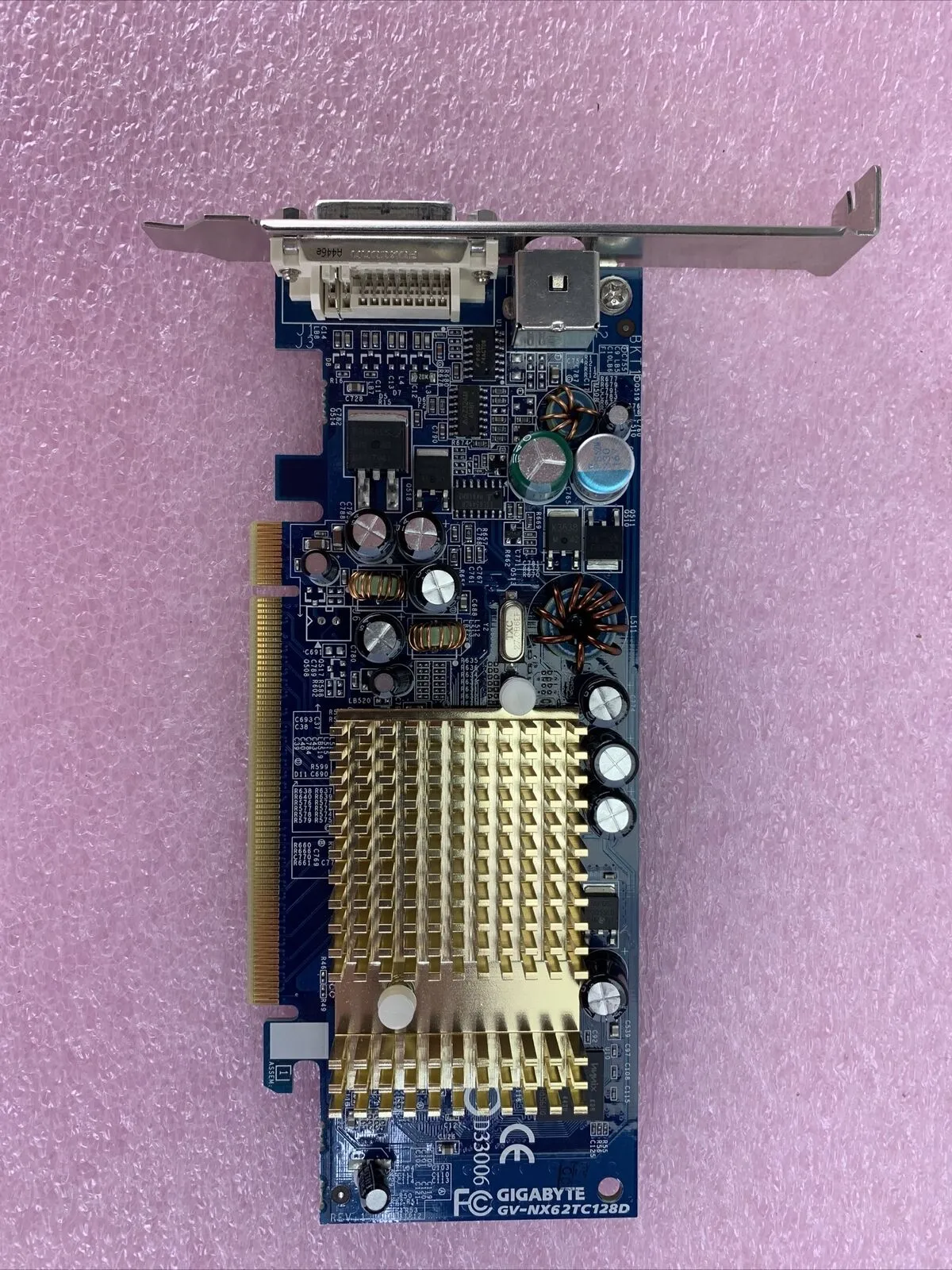 GIGABYTE GeForce 6200TC 128MB DDR PCIe Graphics Card GV-NX62TC128D