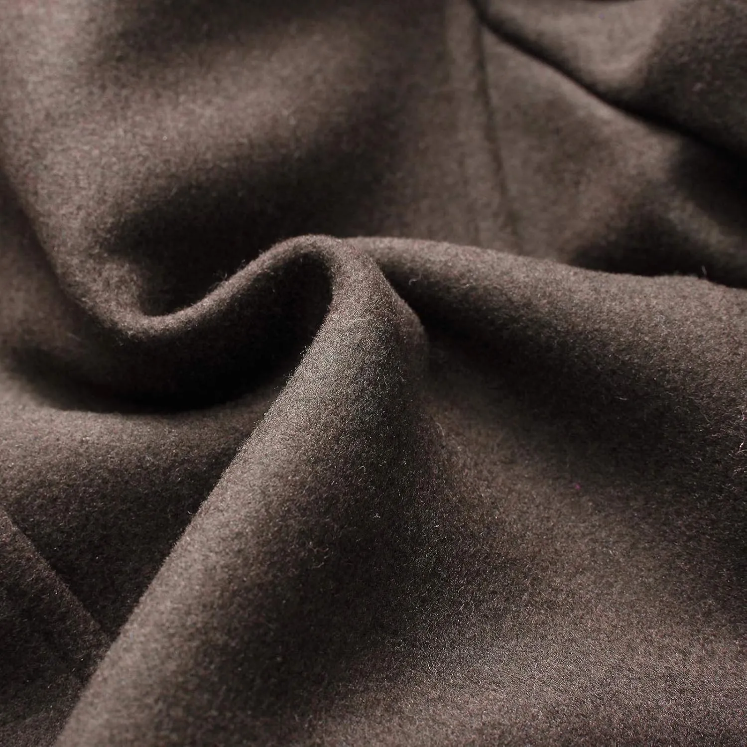 INVACHI Men's Wool Blend Coat Warm Winter Trench Coat with Detachable Soft Scarf Single Breasted Pea Coat