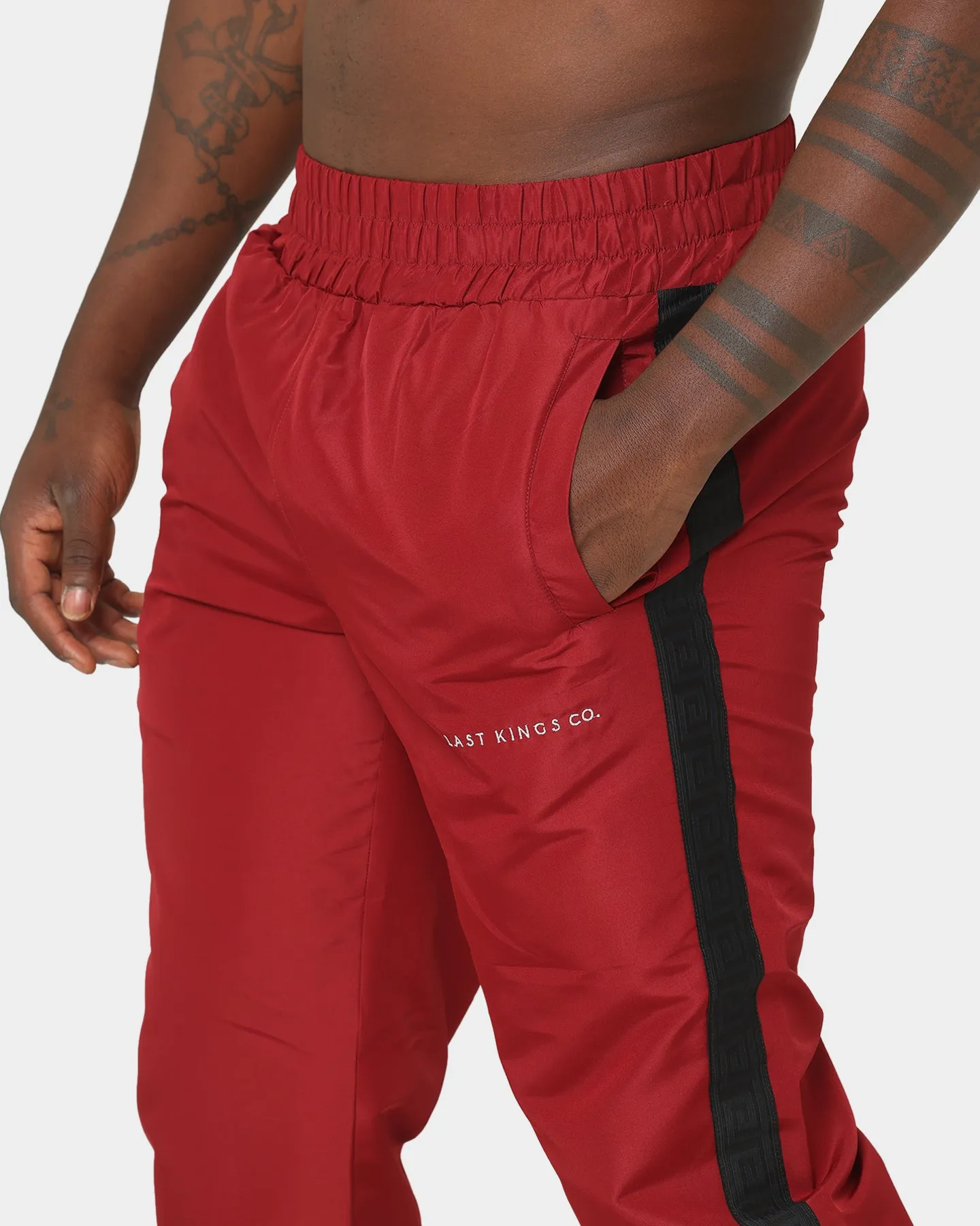 Last Kings Regalia Monogram Track Pants Bloodstone