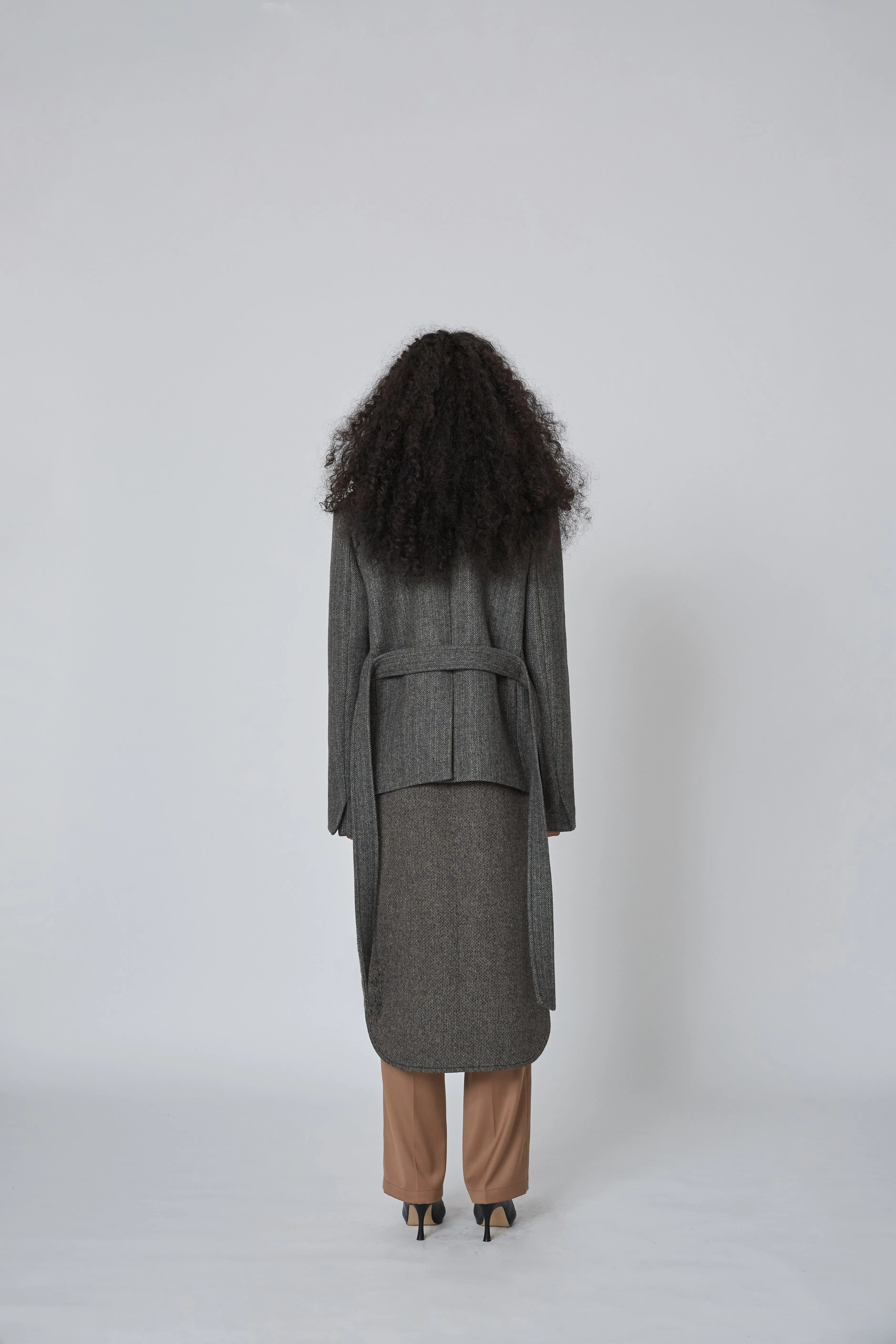 Layered tailored coat