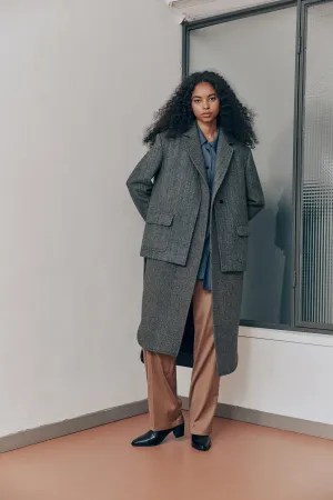 Layered tailored coat