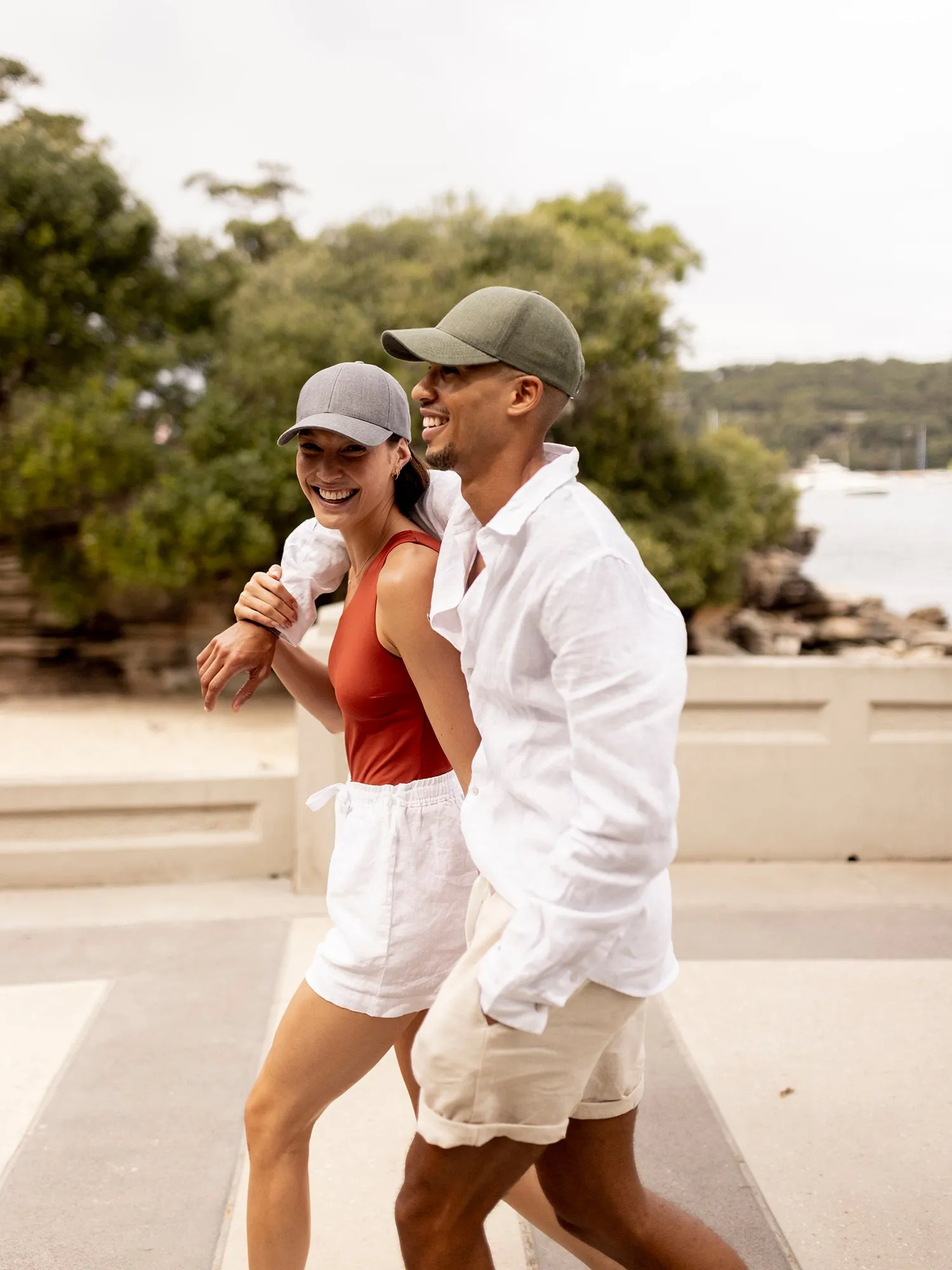 Linen Structured Cap French Olive