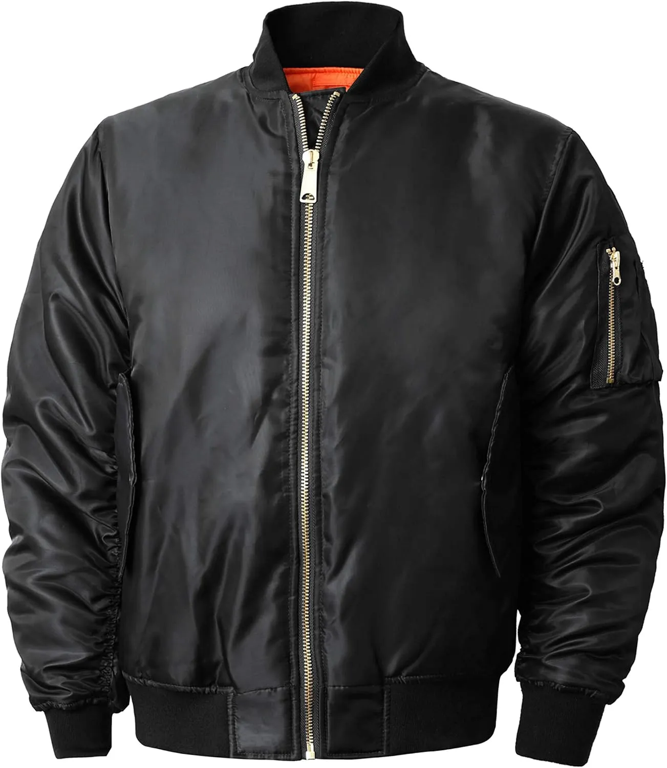 Mens MA-1 Flight Bomber Jacket Active Casual Military Outwear