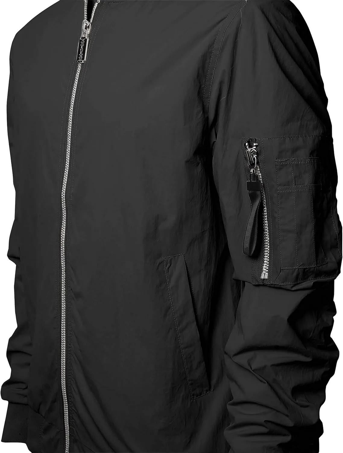 Mens MA-1 Flight Bomber Jacket Active Casual Military Outwear