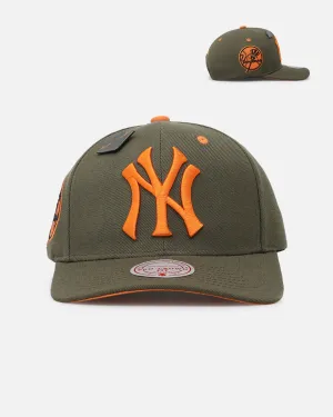Mitchell & Ness New York Yankees 'Harmony of Hues' Pro Crown Snapback Olive/Orange