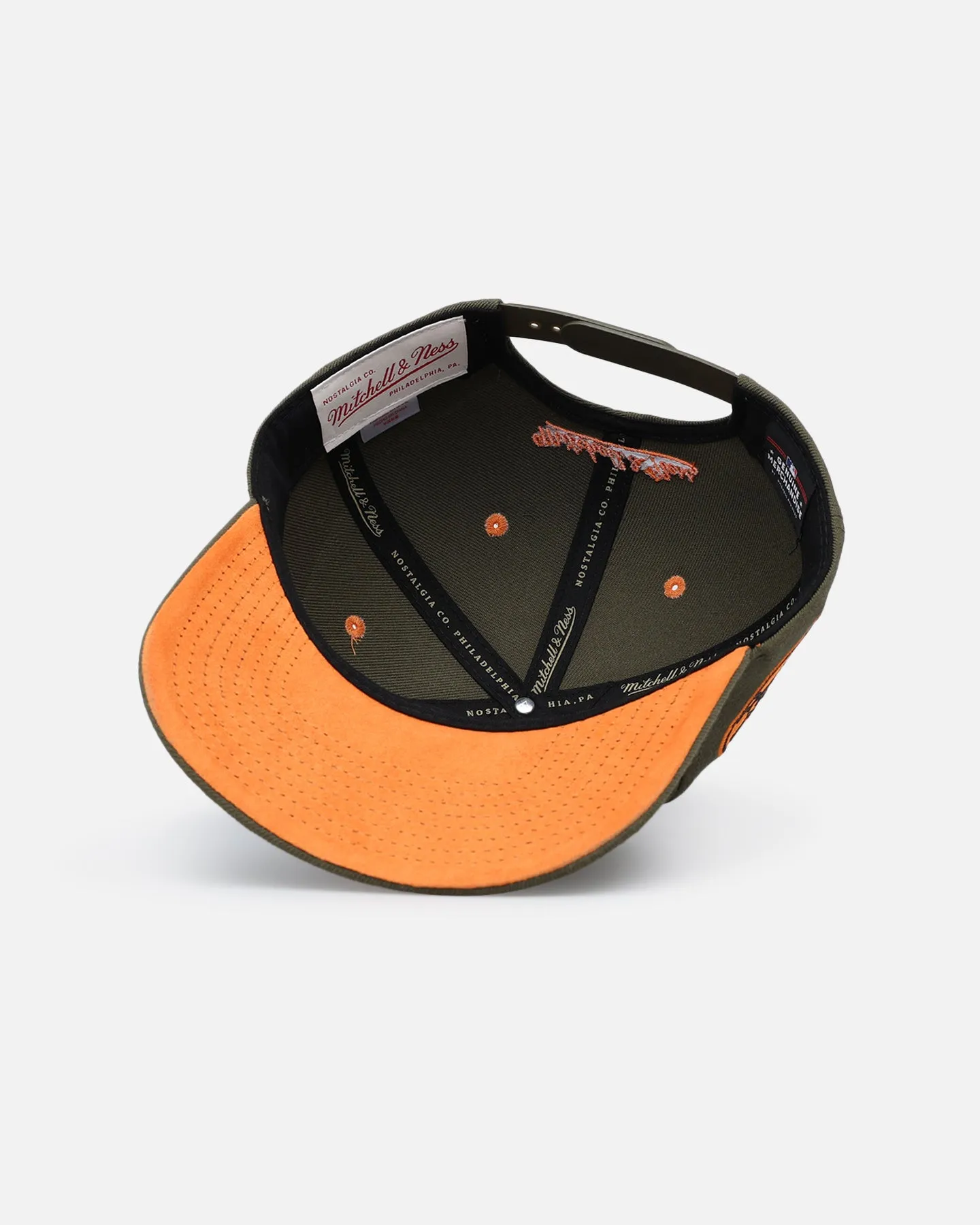 Mitchell & Ness New York Yankees 'Harmony of Hues' Pro Crown Snapback Olive/Orange