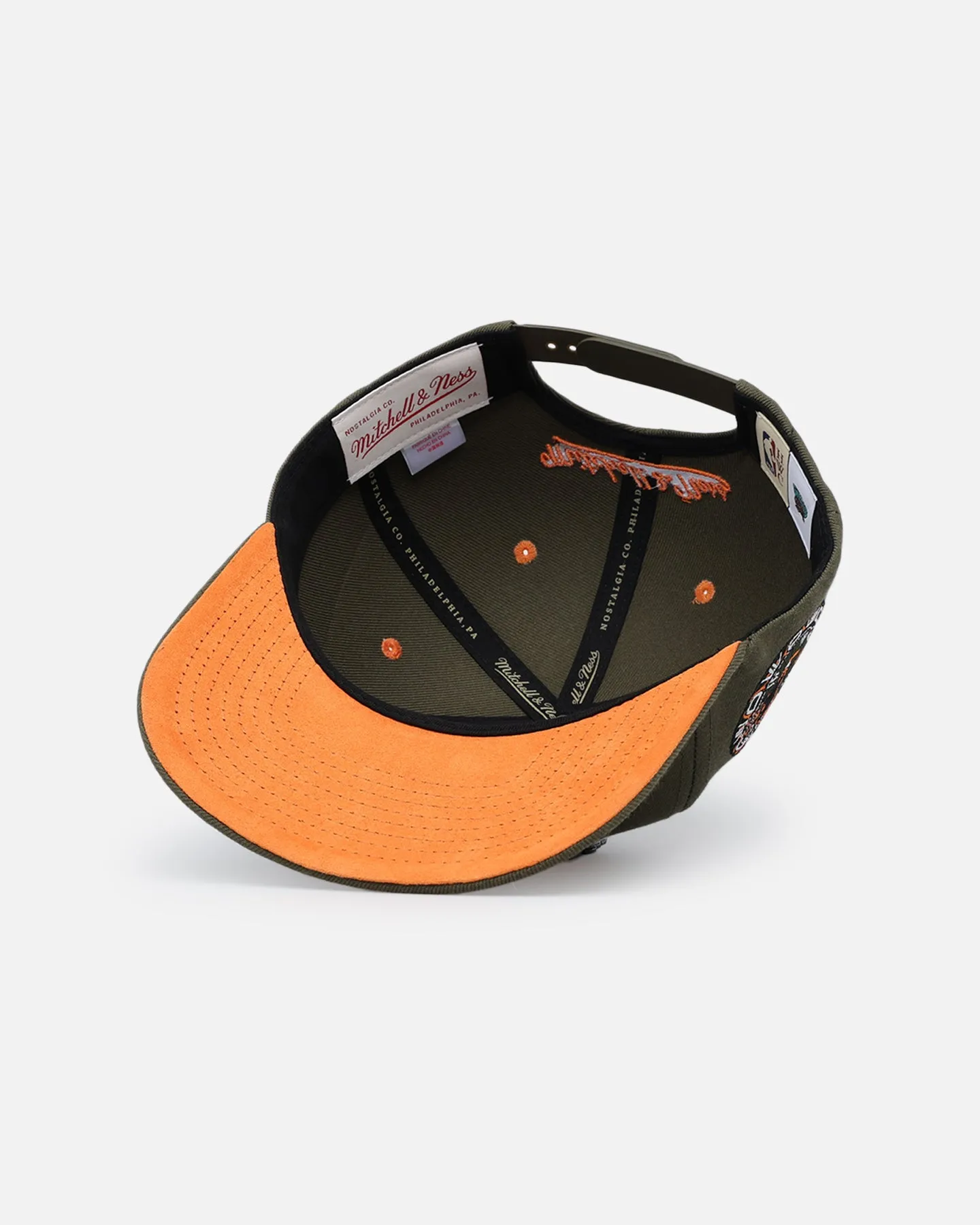 Mitchell & Ness Vancouver Grizzlies 'Harmony Of Hues' Pro Crown Snapback Olive/Orange