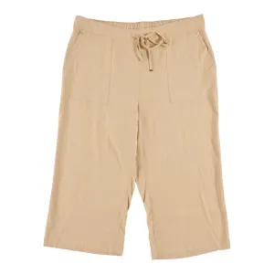 mySTYLE Women's Plus Festival Linen Blend Capris