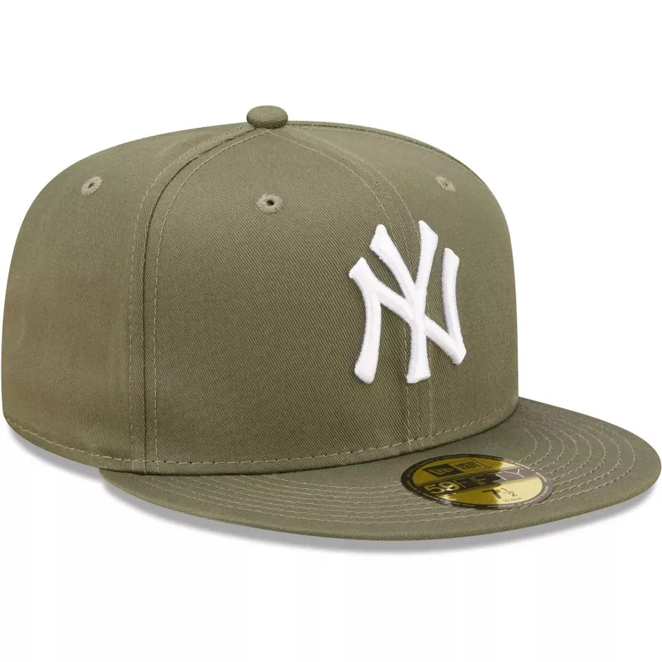 NEW ERA 59FIFTY MLB NEW YORK YANKEES OLIVE FITTED CAP