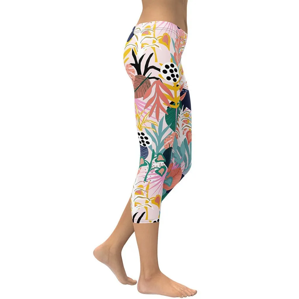 Pastel Tropical Capris