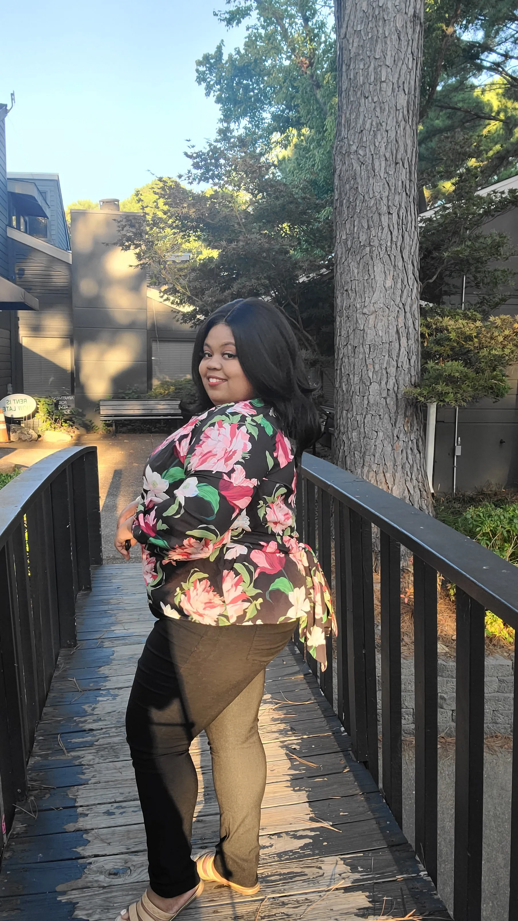 "You, Me, and Brunch" Printed Wrap Top