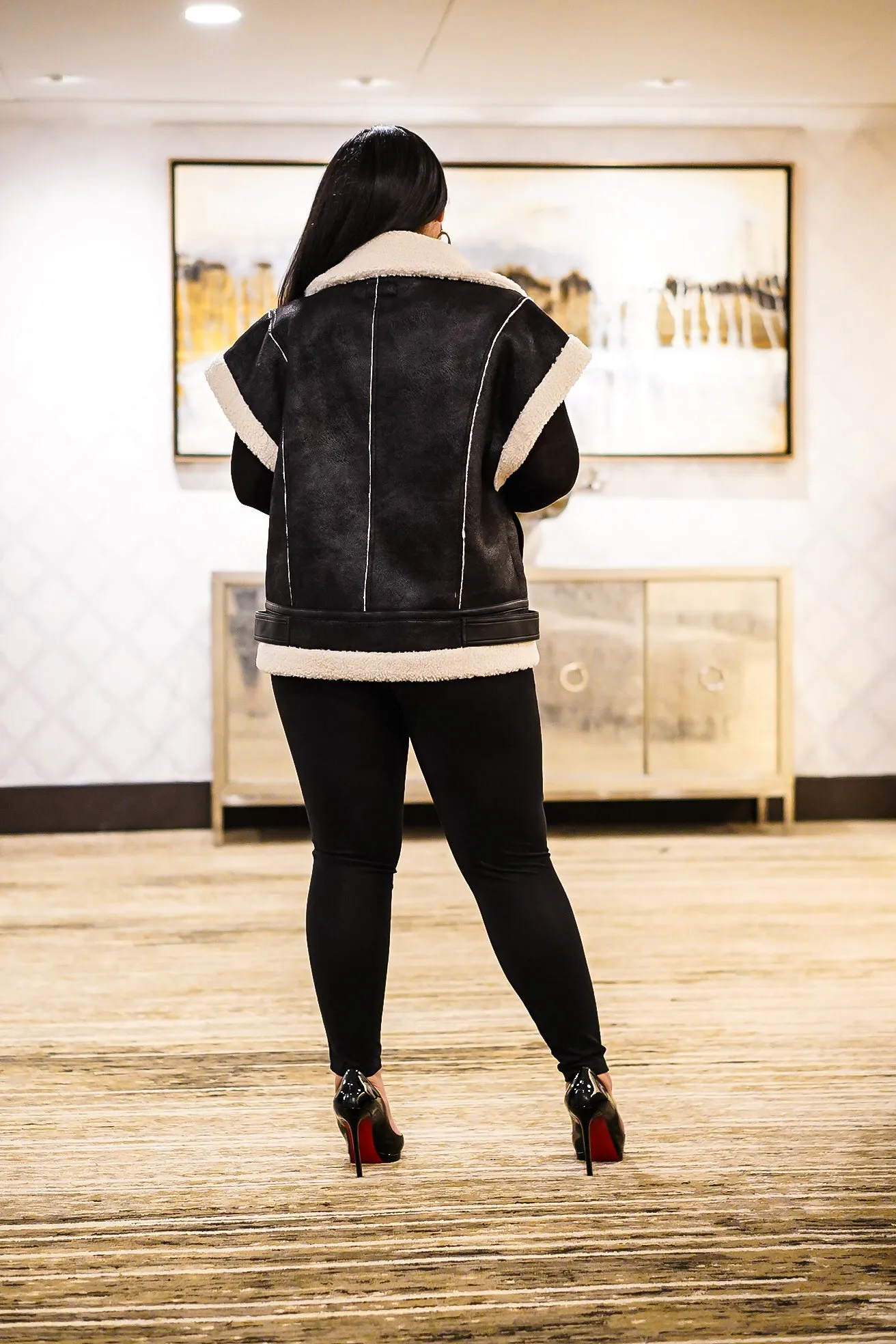 Sidney Vegan Suede Moto Vest
