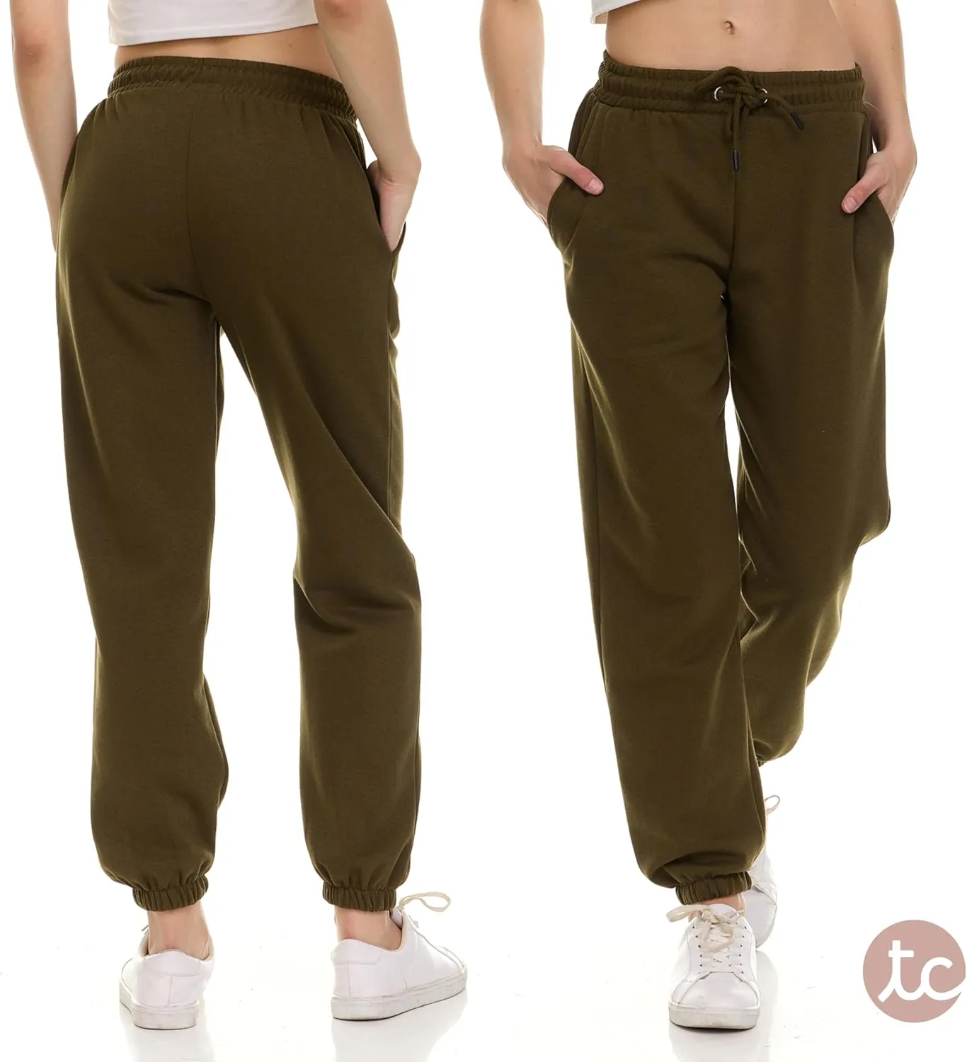 Sweatpants for Women, Closed Cinch Bottom Fleece Lounge Womens Oversized Joggers