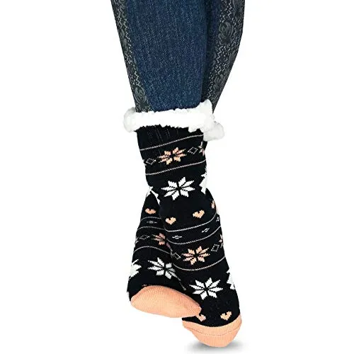 TeeHee Socks Women's Winter Polyester Crew Deer D 3-Pack (R1869)