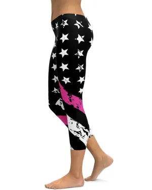 Thin Pink Line Capris