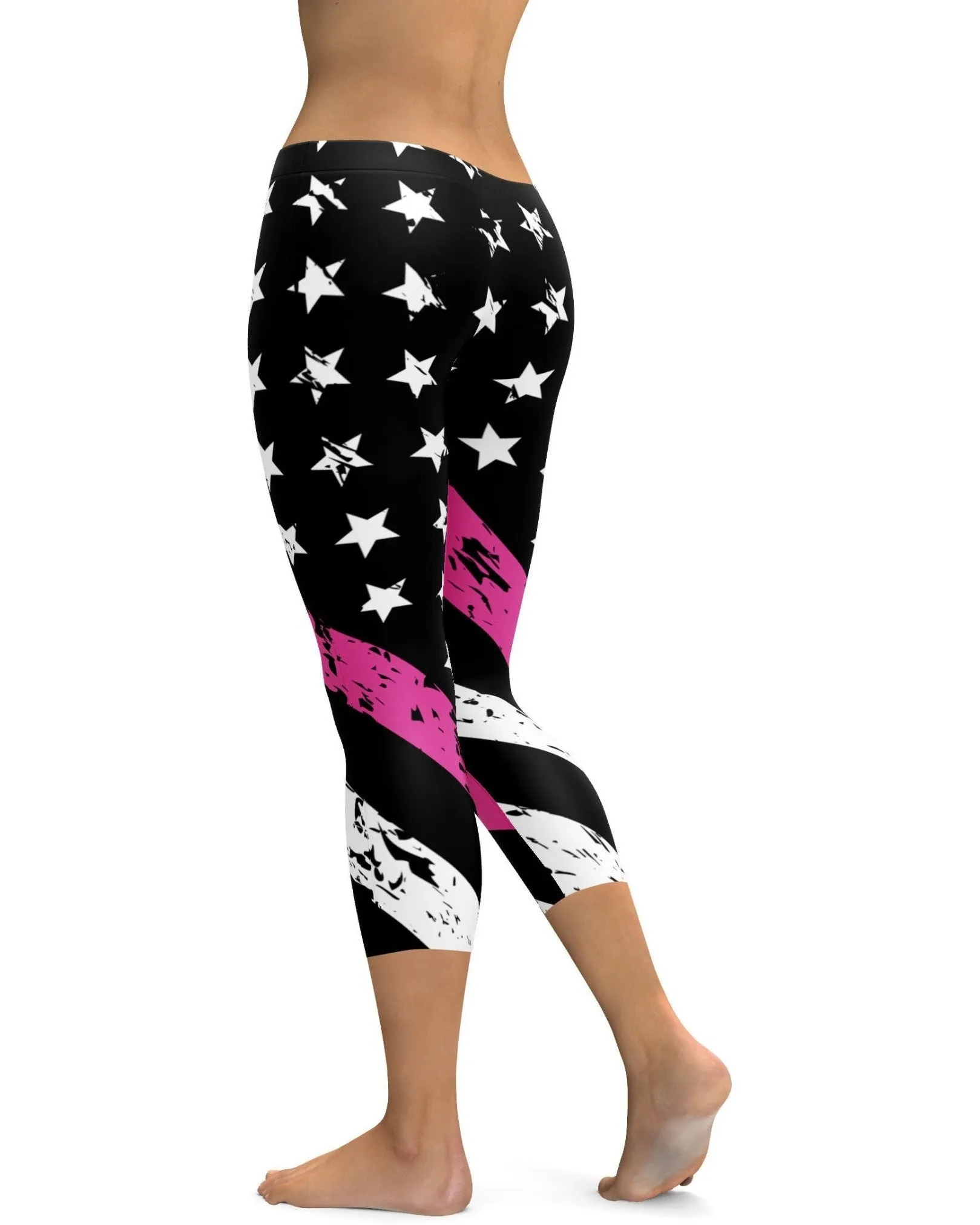 Thin Pink Line Capris