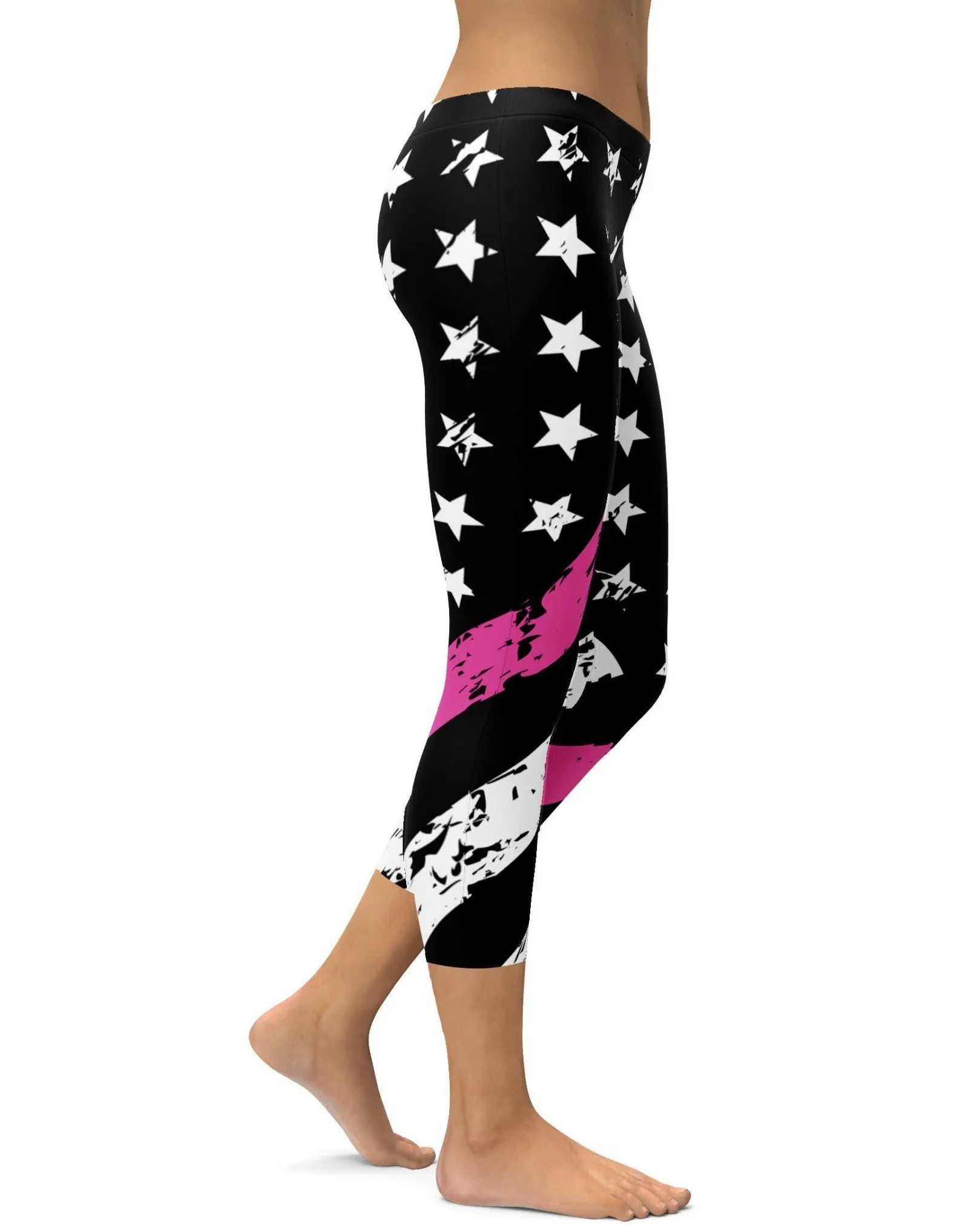 Thin Pink Line Capris