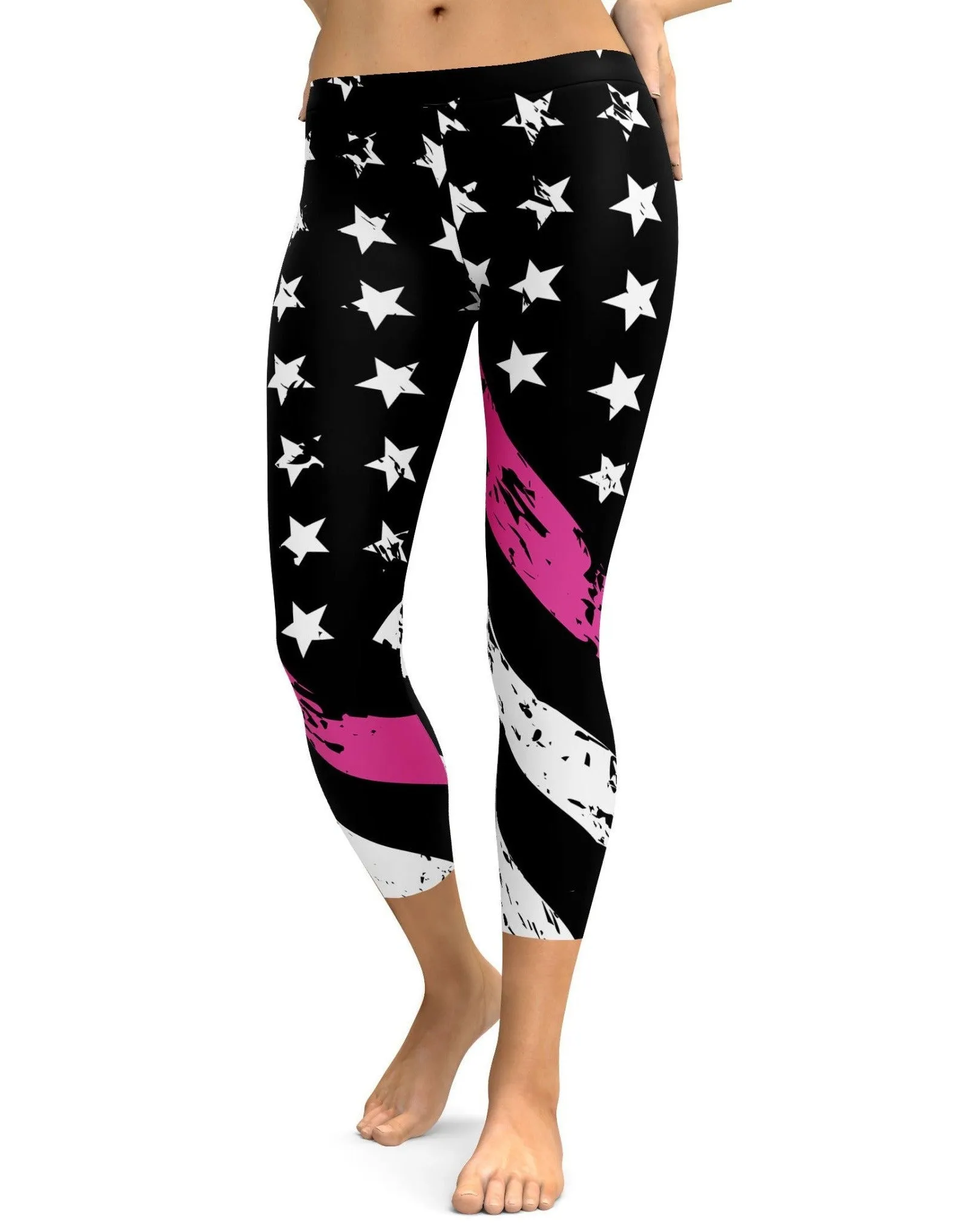 Thin Pink Line Capris