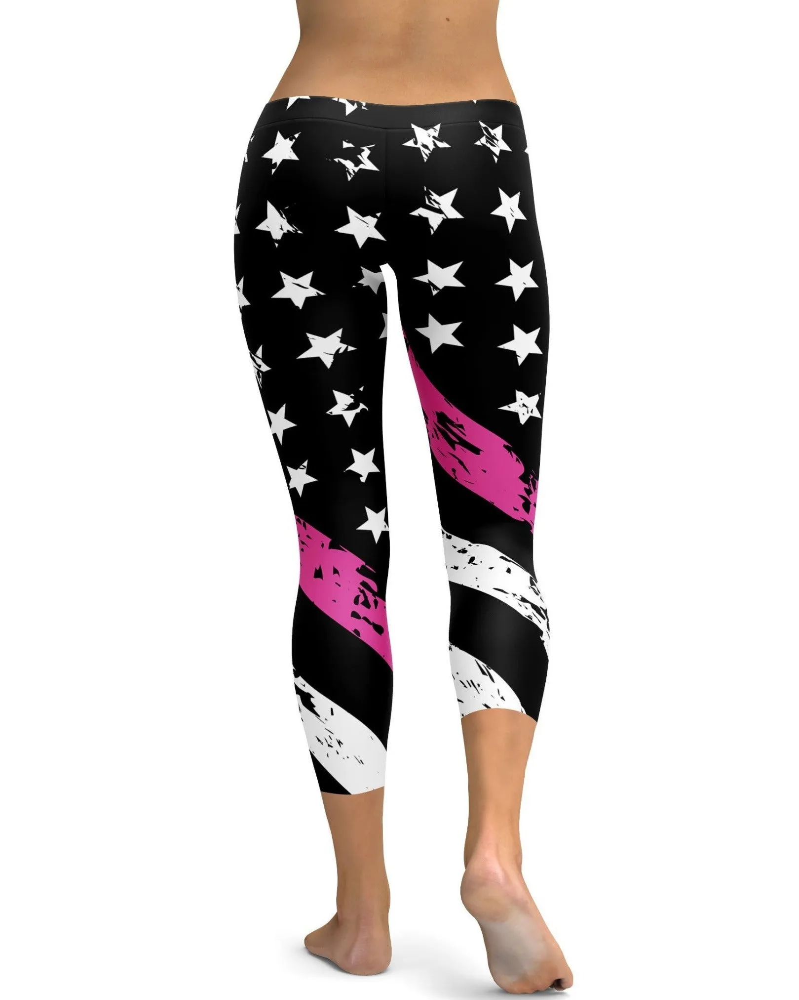 Thin Pink Line Capris