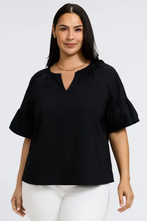 Vicky Plus No Iron Stretch Cotton Popover