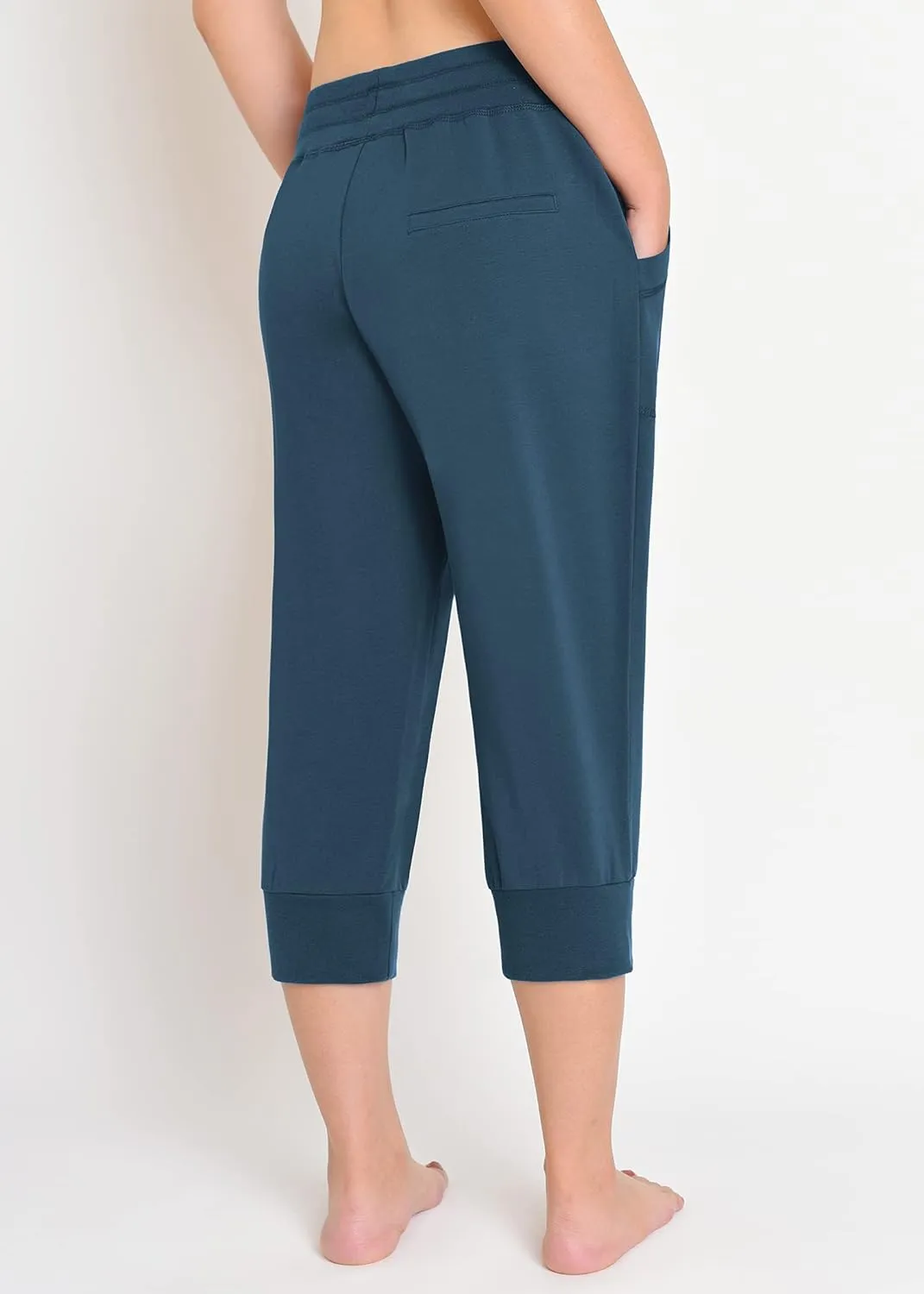 Weintee Women's Capri Joggers Jersey Sweatpants