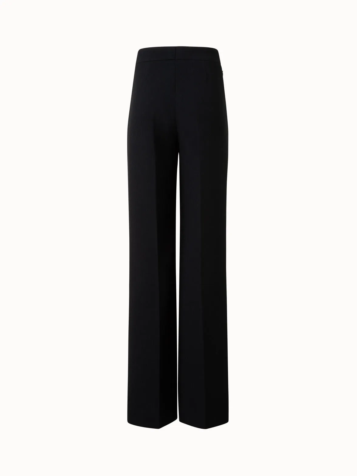 Wide Leg Pants in Wool Double-Face