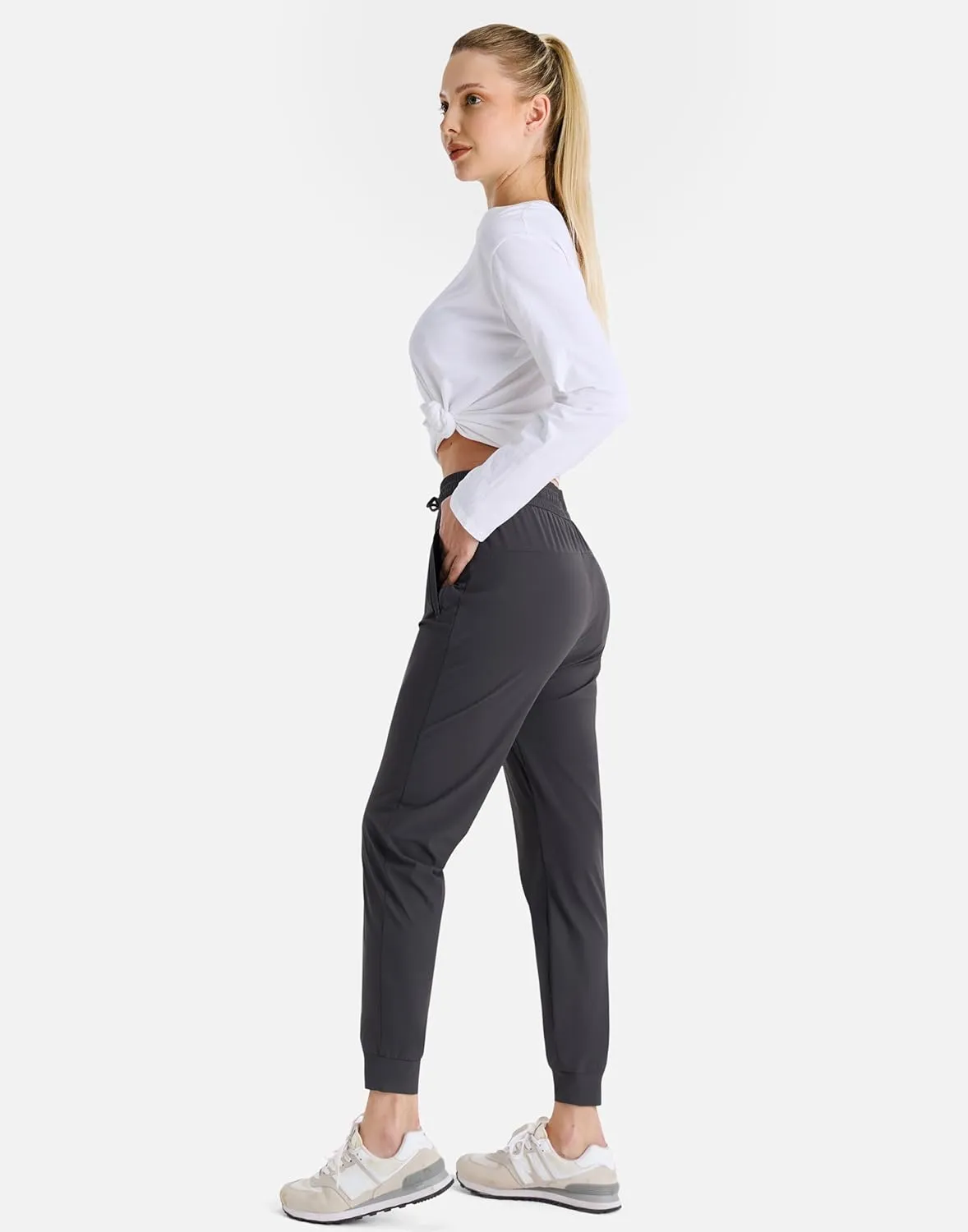 Women's Joggers Pants with Pockets Lightweight Quick Dry Hiking Joggers for Athletic Casual Workout Running Lounge