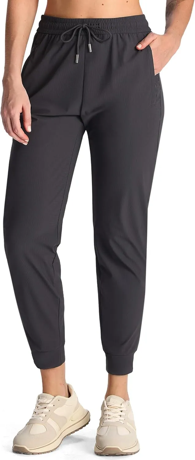Women's Joggers Pants with Pockets Lightweight Quick Dry Hiking Joggers for Athletic Casual Workout Running Lounge