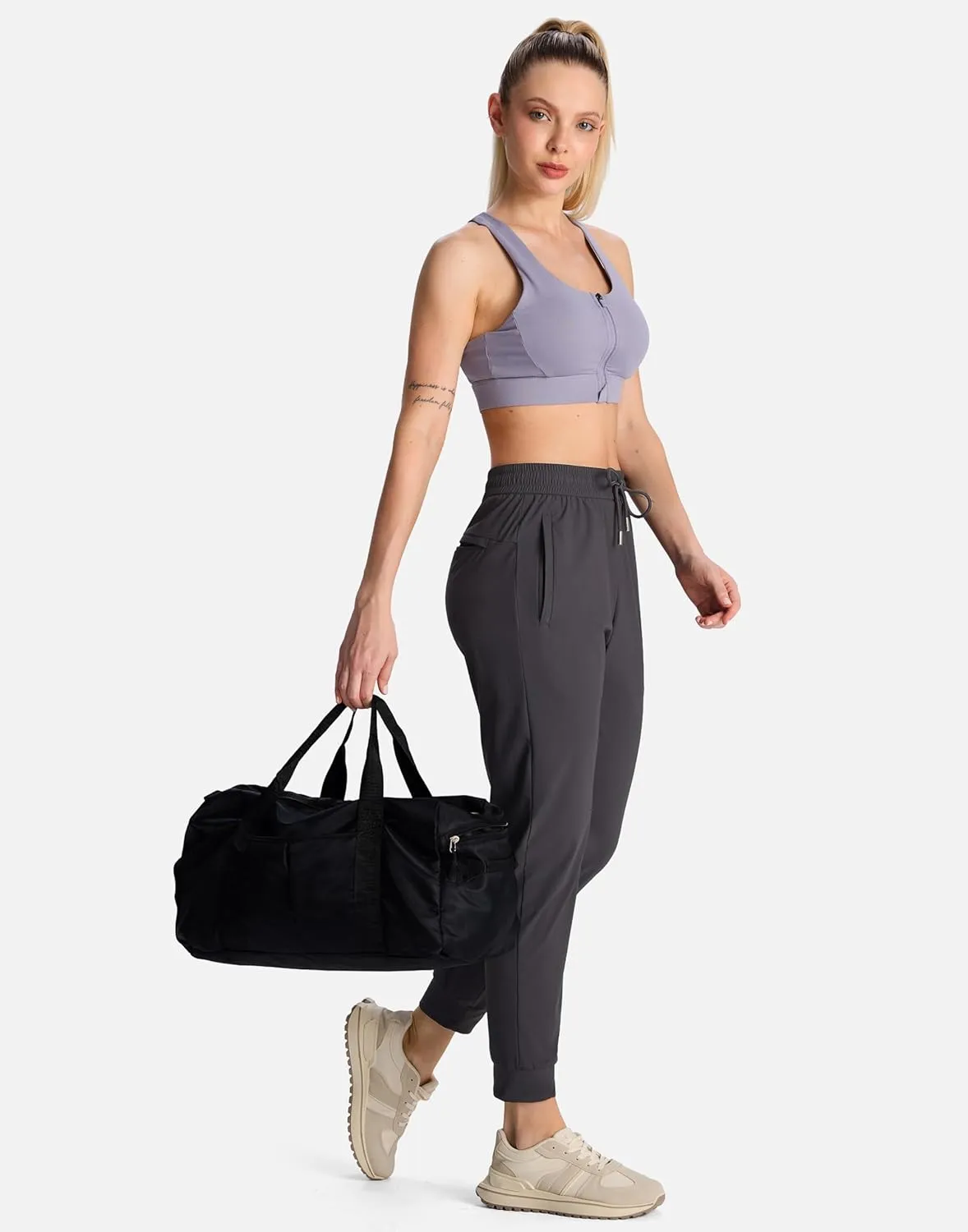 Women's Joggers Pants with Pockets Lightweight Quick Dry Hiking Joggers for Athletic Casual Workout Running Lounge